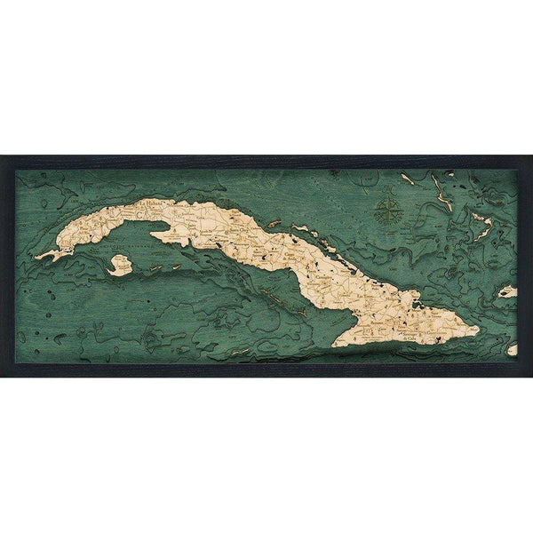 Michael Enterprises Inc./Worldchart.com WOOD CHART - Cuba Wood Chart