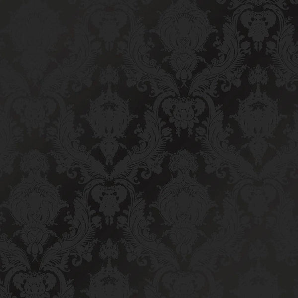 Tempaper Designs LIFESTYLE - Damsel Black Velvet Peel Peel and Stick Wallpaper