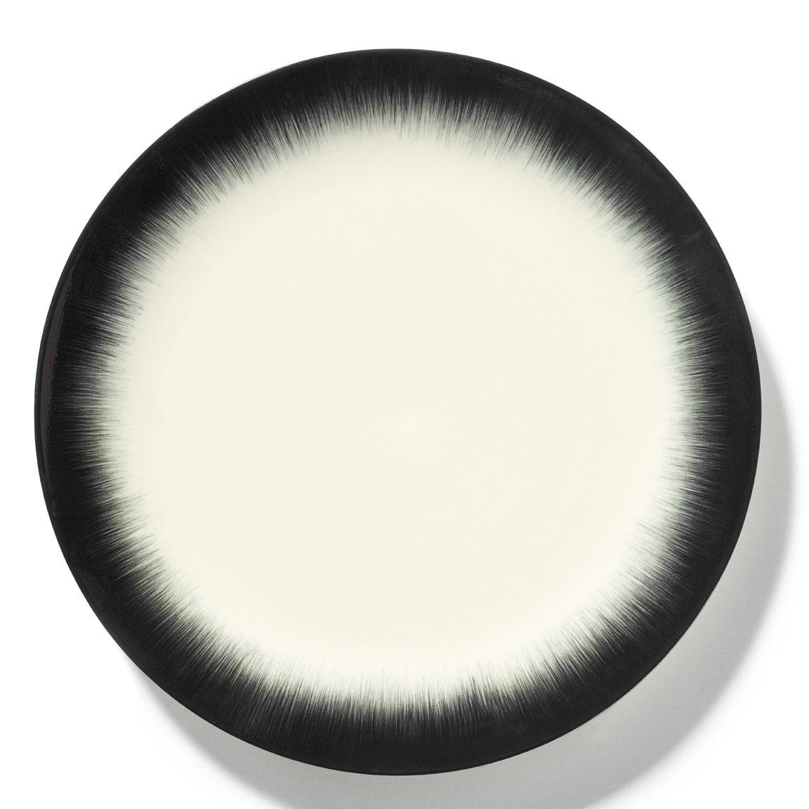 Serax TABLETOP - Dé White & Black Dinner Plate