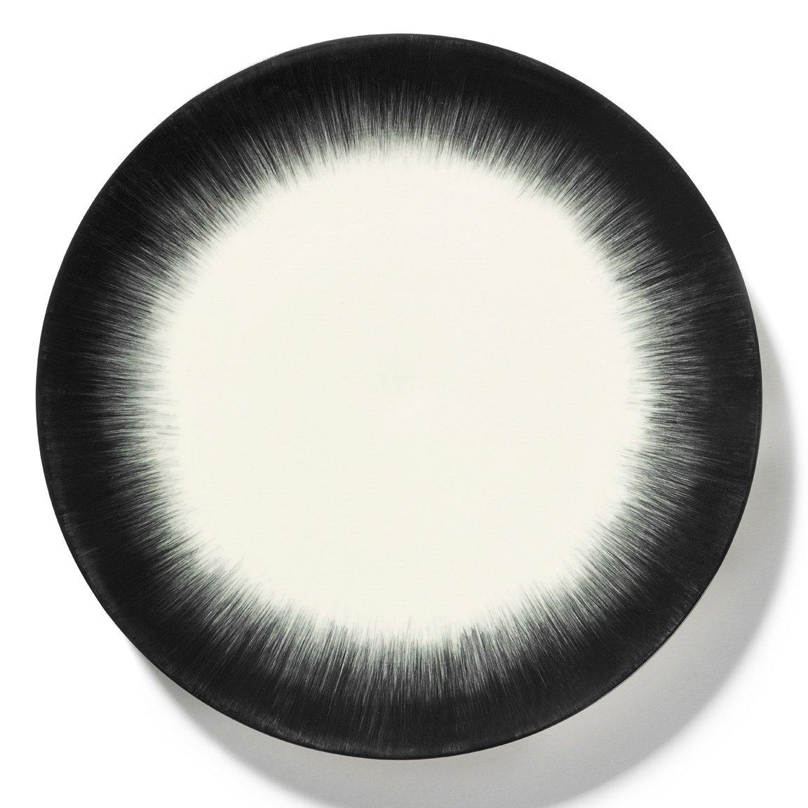 Serax TABLETOP - Dé White & Black Dinner Plate