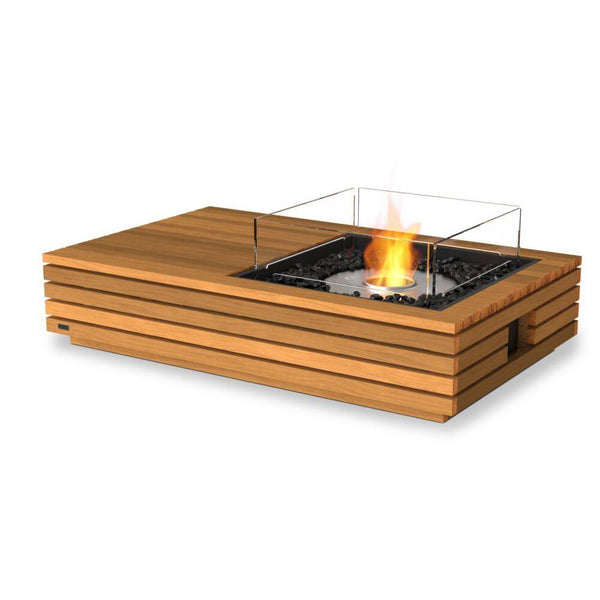 Ecosmart FIRE PITS - Manhattan 50 Fire Table - Teak