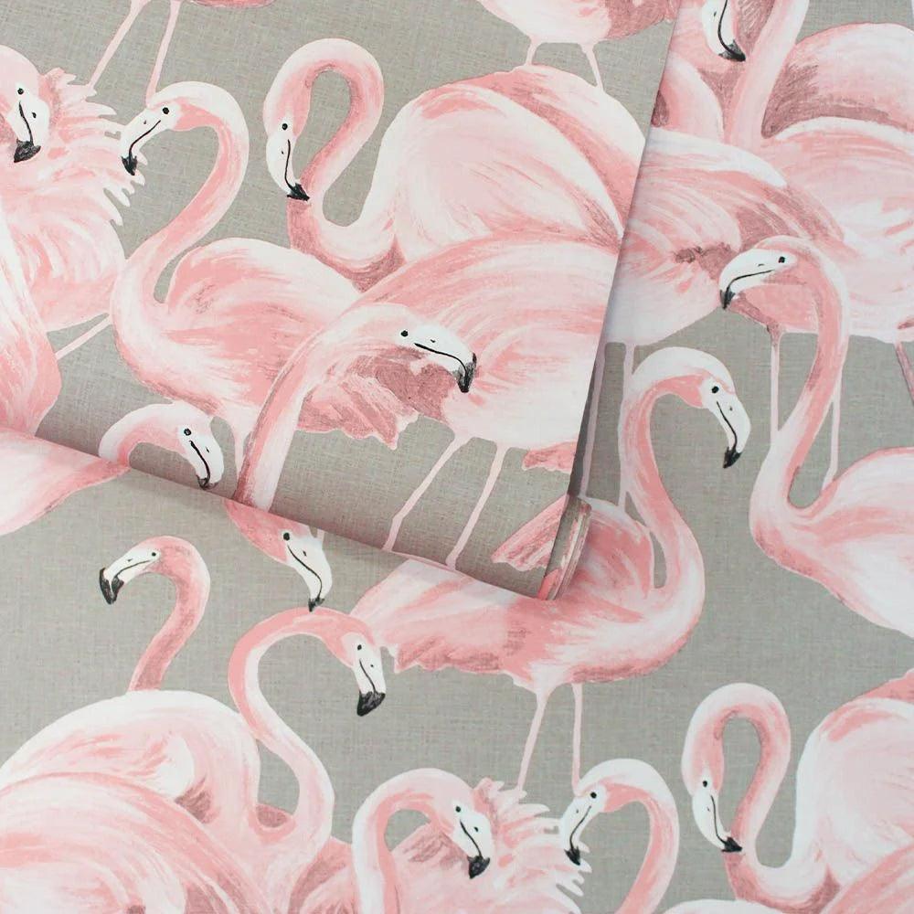 Tempaper Designs LIFESTYLE - Flamingo Ballerina Pink Peel and Stick Wallpaper