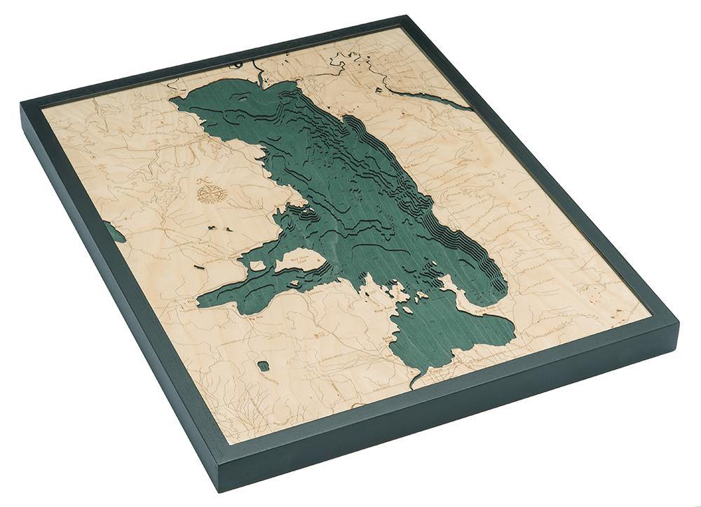 Michael Enterprises Inc./Worldchart.com WOOD CHART - Flathead Lake Wood Chart