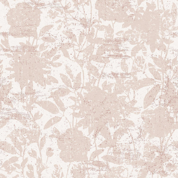 Tempaper Designs LIFESTYLE - Garden Floral Dusted Pink Peel and Stick Wallpaper