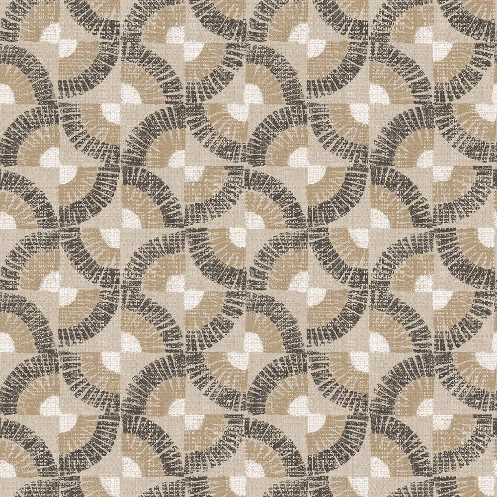 Tempaper Designs LIFESTYLE - Grasscloth Fans Peel and Stick Wallpaper