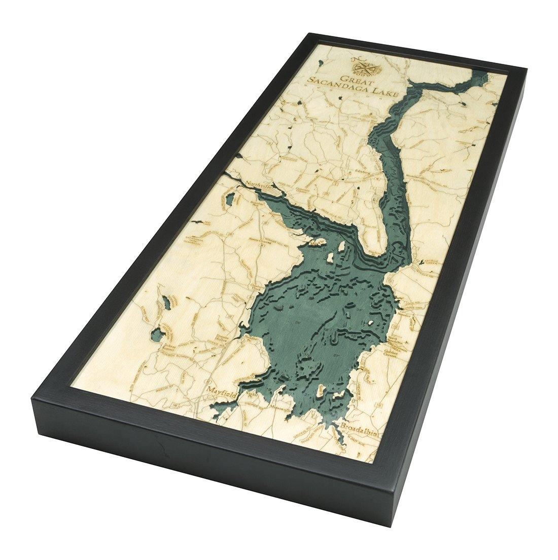 Michael Enterprises Inc./Worldchart.com WOOD CHART - Great Sacandaga Lake Wood Chart