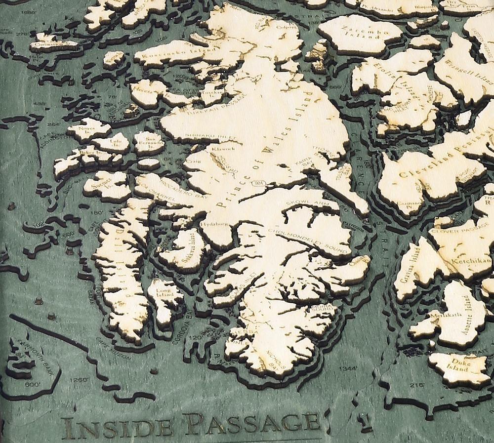 Michael Enterprises Inc./Worldchart.com WOOD CHART - Inside Passage Wood Chart