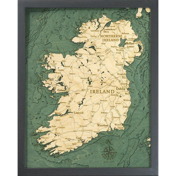 Michael Enterprises Inc./Worldchart.com WOOD CHART - Ireland Wood Chart