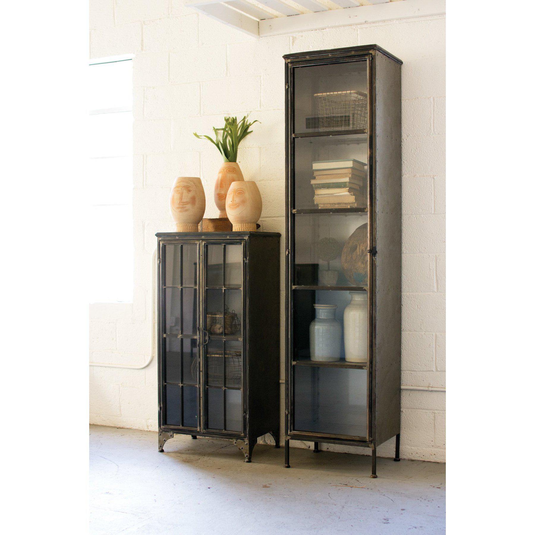 Kalalou Inc. FURNITURE - Iron and Glass Apothecary Buffet