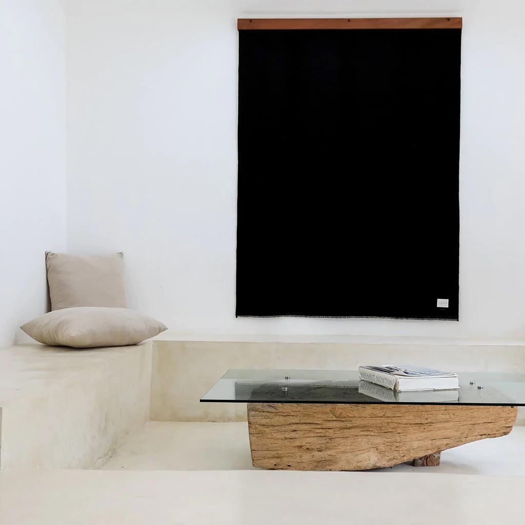 BLACKSAW TEXTILES - Judd Black Throw