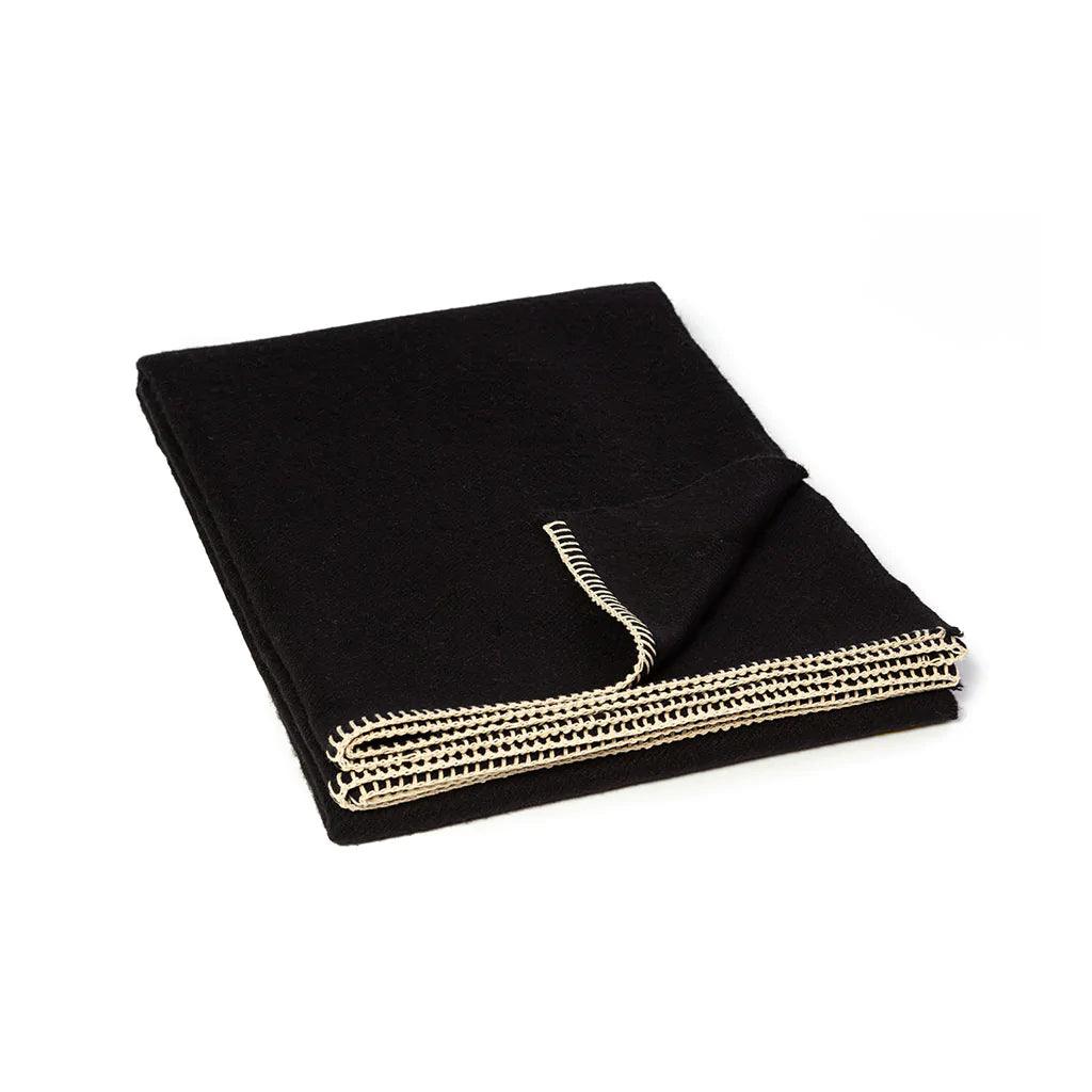 BLACKSAW TEXTILES - Judd Black Throw