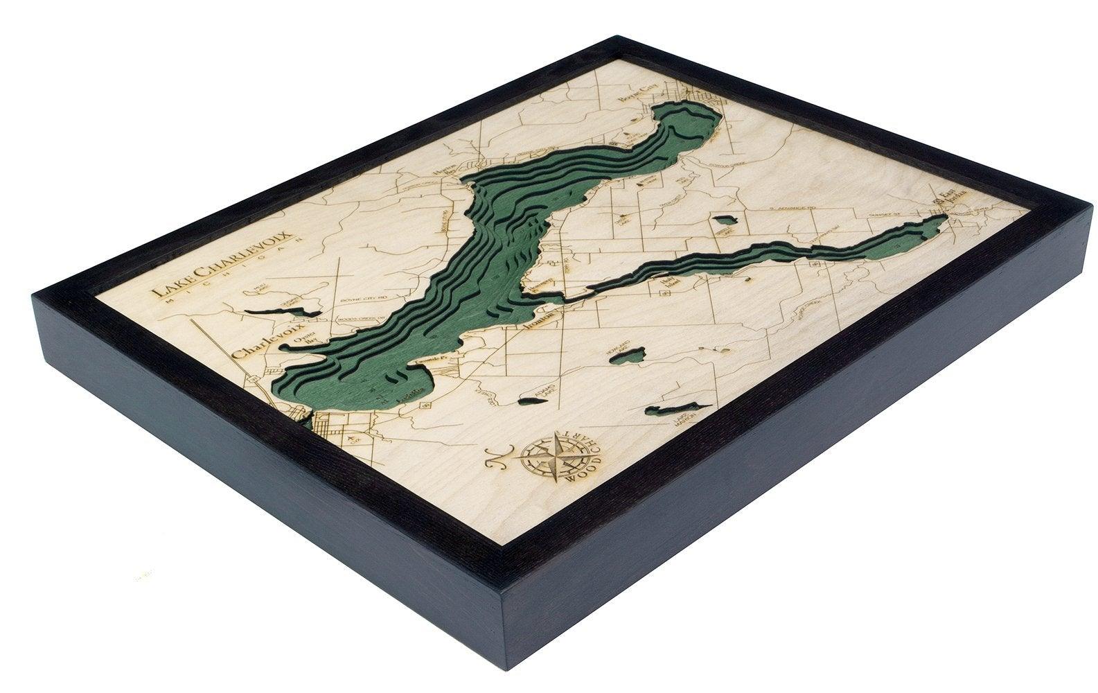 Michael Enterprises Inc./Worldchart.com WOOD CHART - Lake Charlevoix Wood Chart