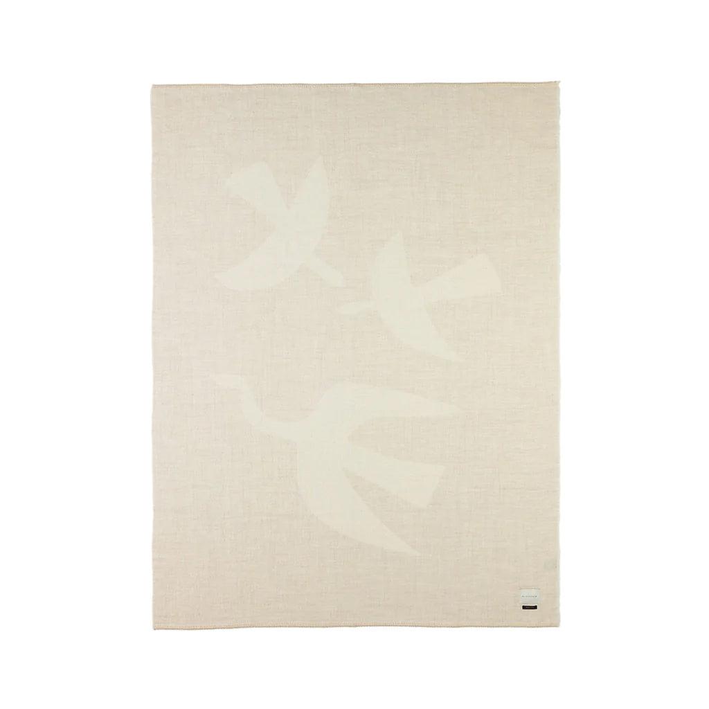 BLACKSAW TEXTILES - LottaLove Reversible Throw - Shoji/Ivory