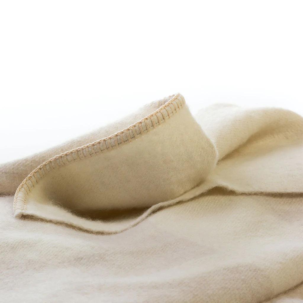 BLACKSAW TEXTILES - LottaLove Reversible Throw - Shoji/Ivory