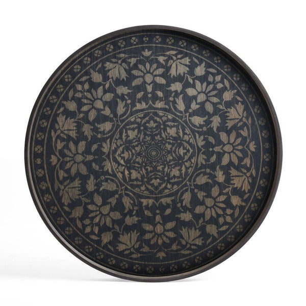 Notre Monde (Ethnicraft) DECORATIVE - Black Marrakesh Large Wooden Tray