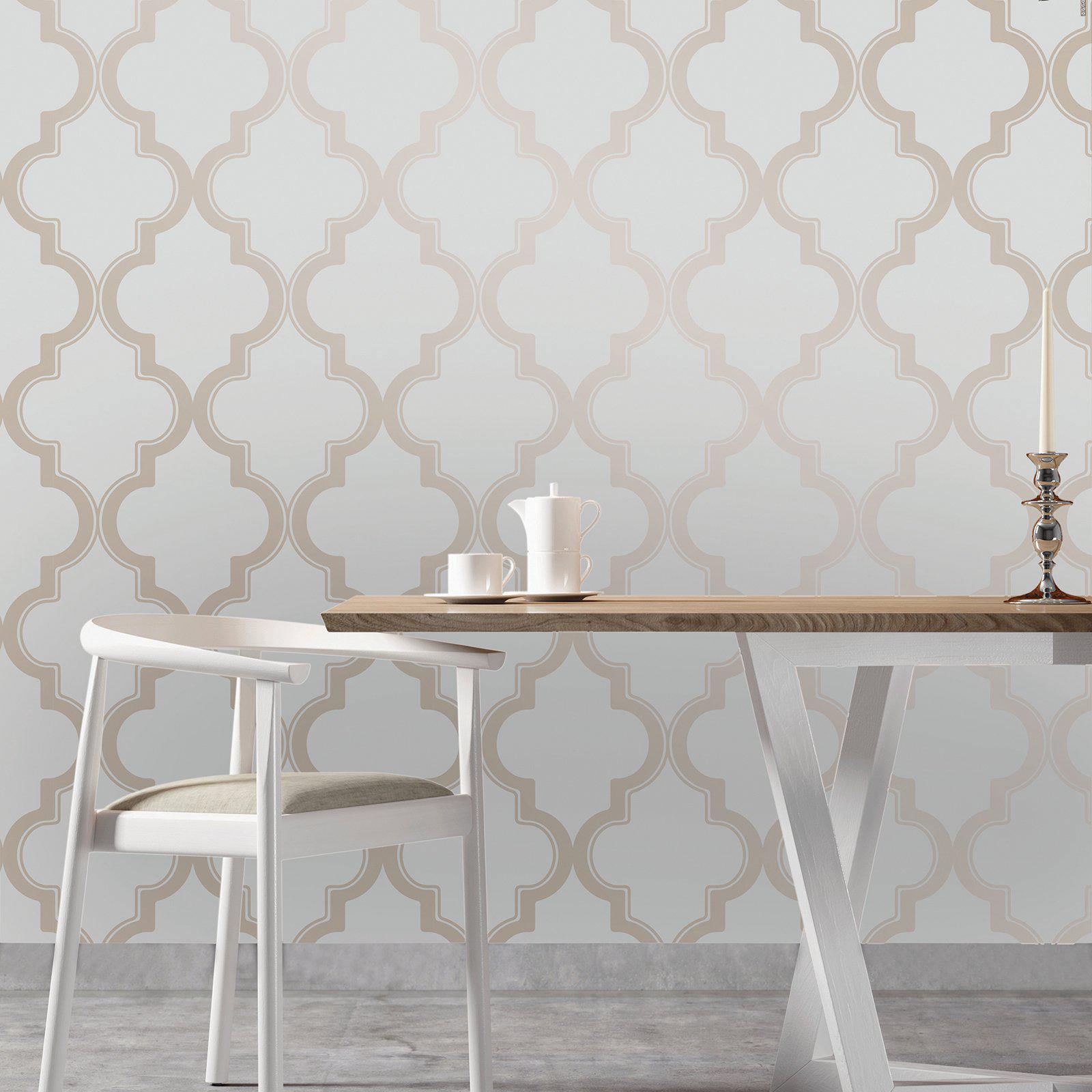 Tempaper Designs LIFESTYLE - Marrakesh Bronze Gray Peel and Stick Wallpaper