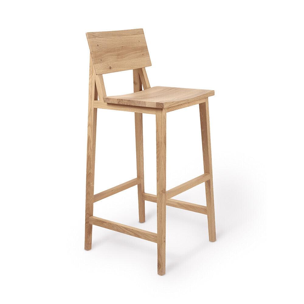 Ethnicraft FURNITURE - N4 Bar Stool - Varnished