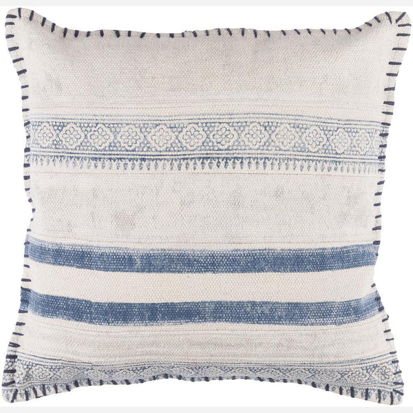 Surya DECORATIVE - Cream & Navy Pillow