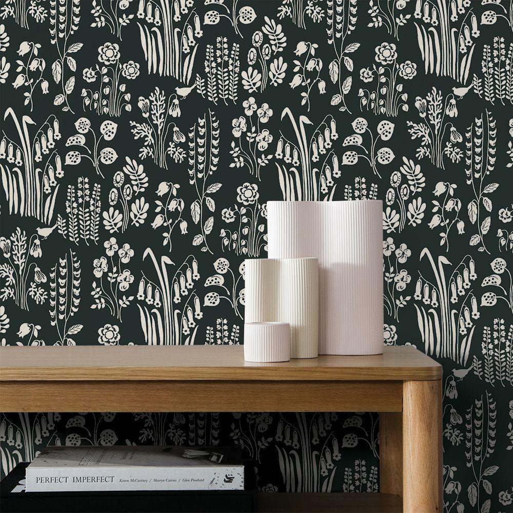 Tempaper Designs LIFESTYLE - Tallulah Belle Zebra Black Peel and Stick Wallpaper