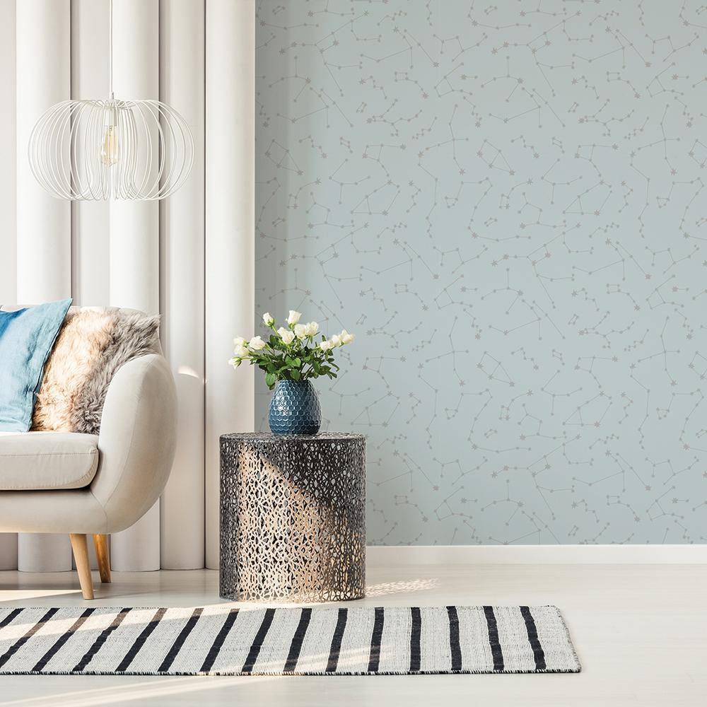 Tempaper Designs LIFESTYLE - Novogratz Constellations Powder Peel and Stick Wallpaper