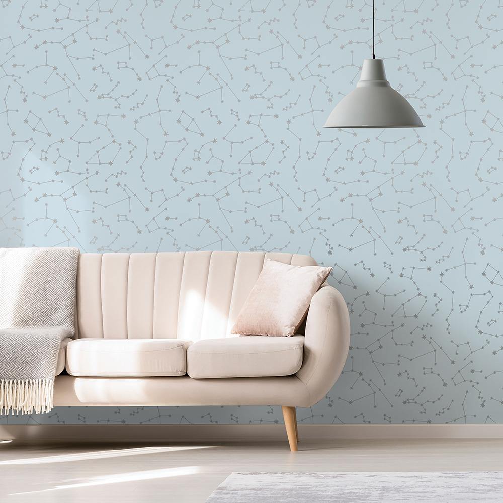 Tempaper Designs LIFESTYLE - Novogratz Constellations Powder Peel and Stick Wallpaper