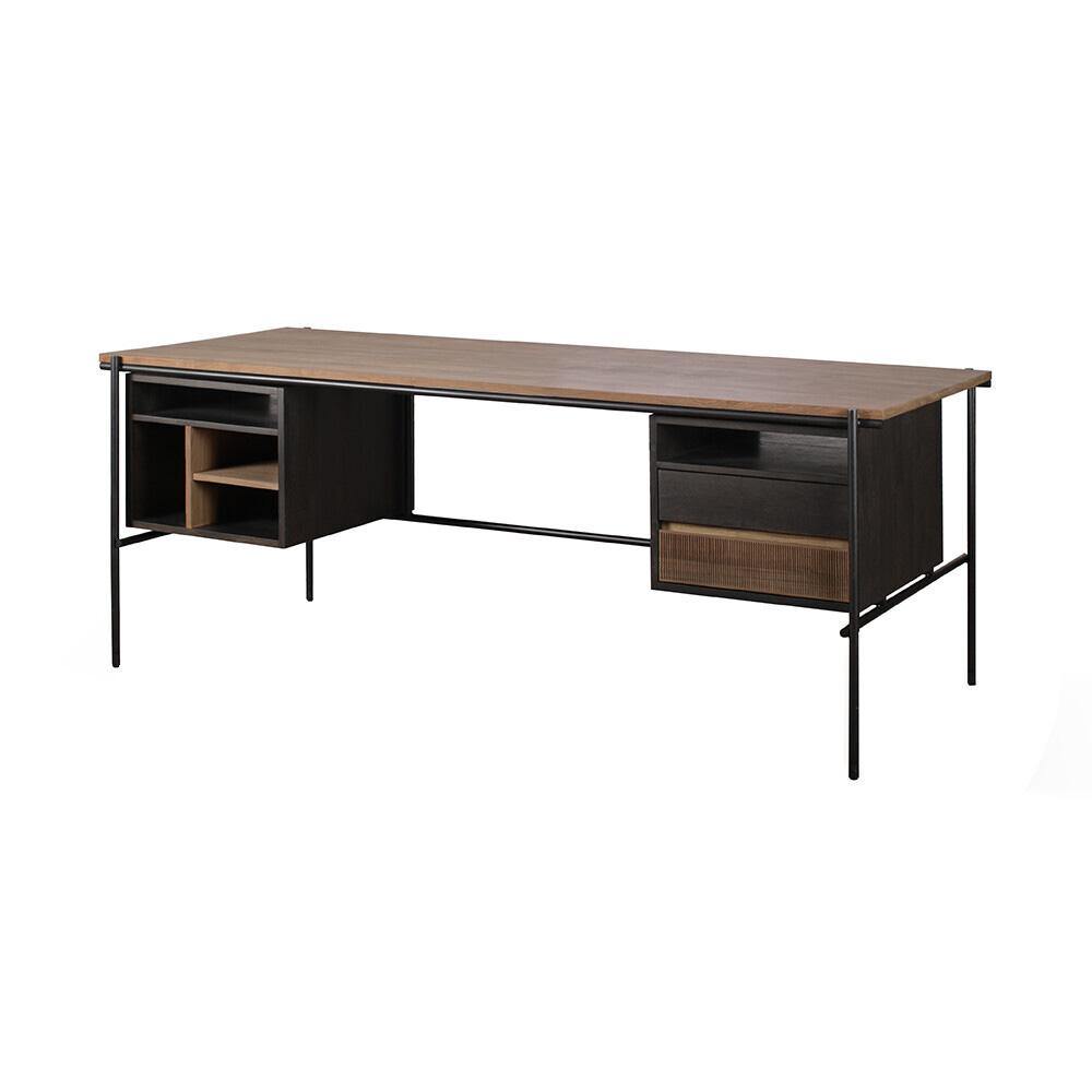 Ethnicraft FURNITURE - Oscar Desk with Drawers - Teak