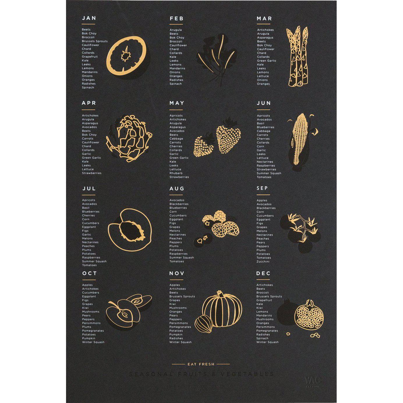 Young America Creative GALLERY - Seasonal Produce Calendar