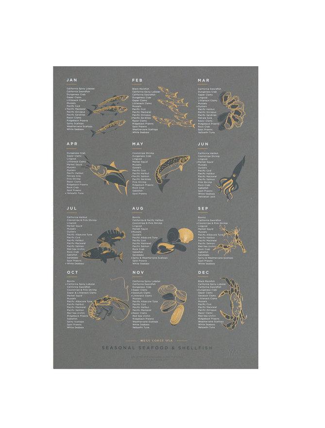 Young America Creative GALLERY - Seasonal Seafood Calendar