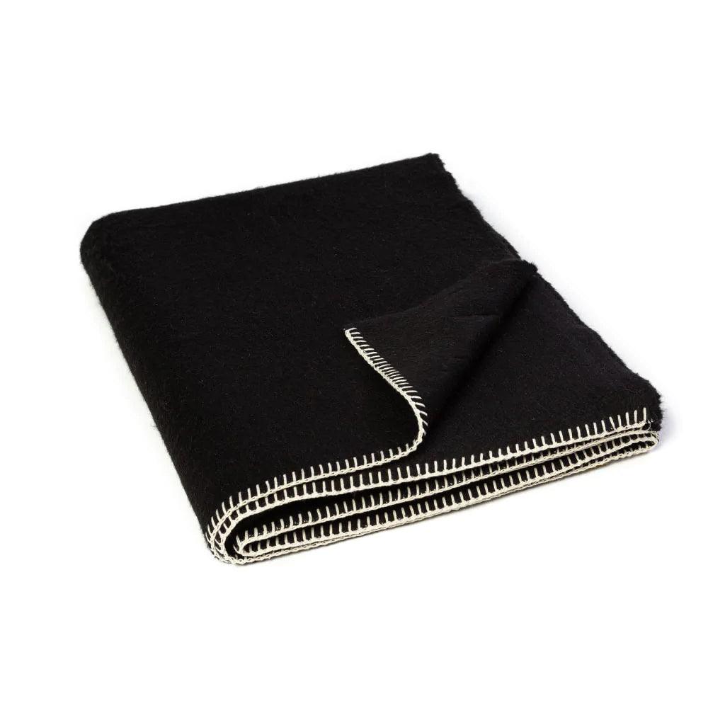 BLACKSAW TEXTILES - The Siempre Recycled Blanket - Speakeasy All Black