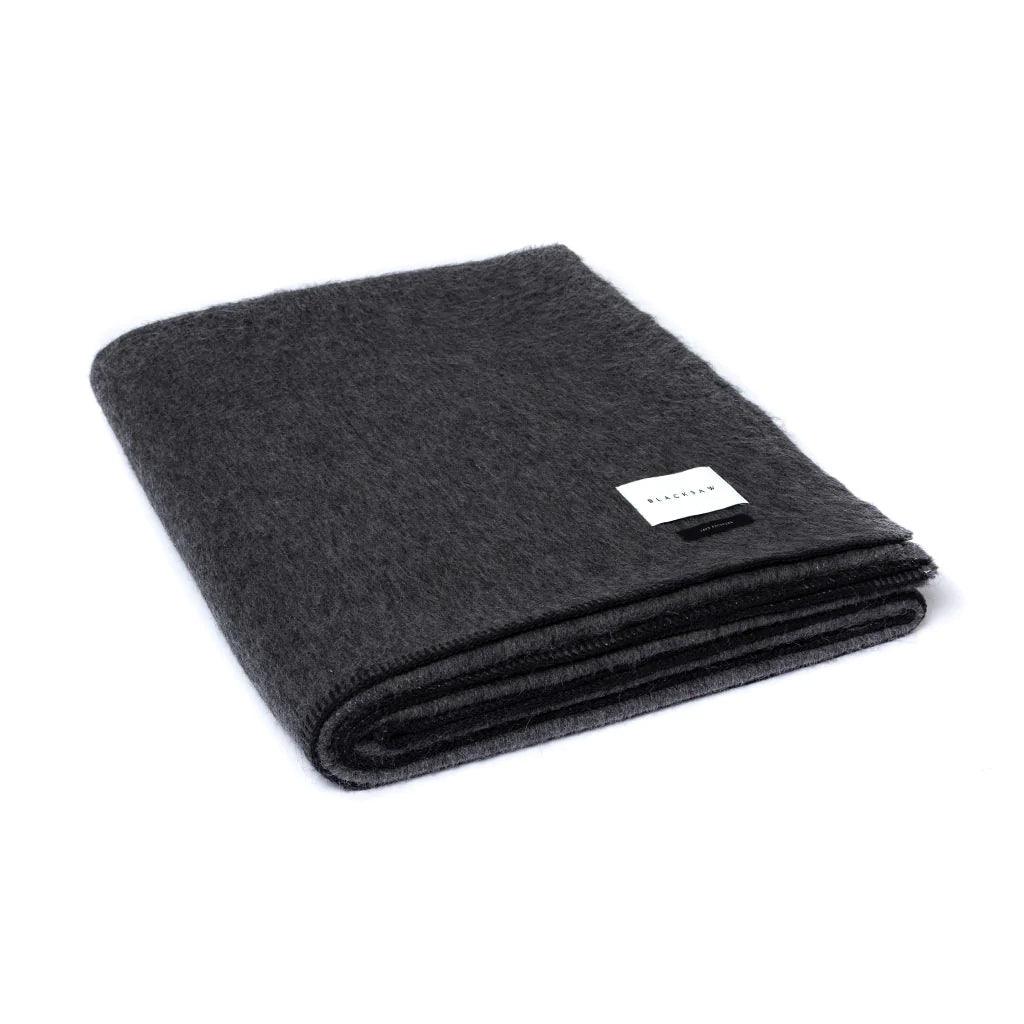 BLACKSAW TEXTILES - The Siempre Recycled Blanket - Speakeasy Charcoal