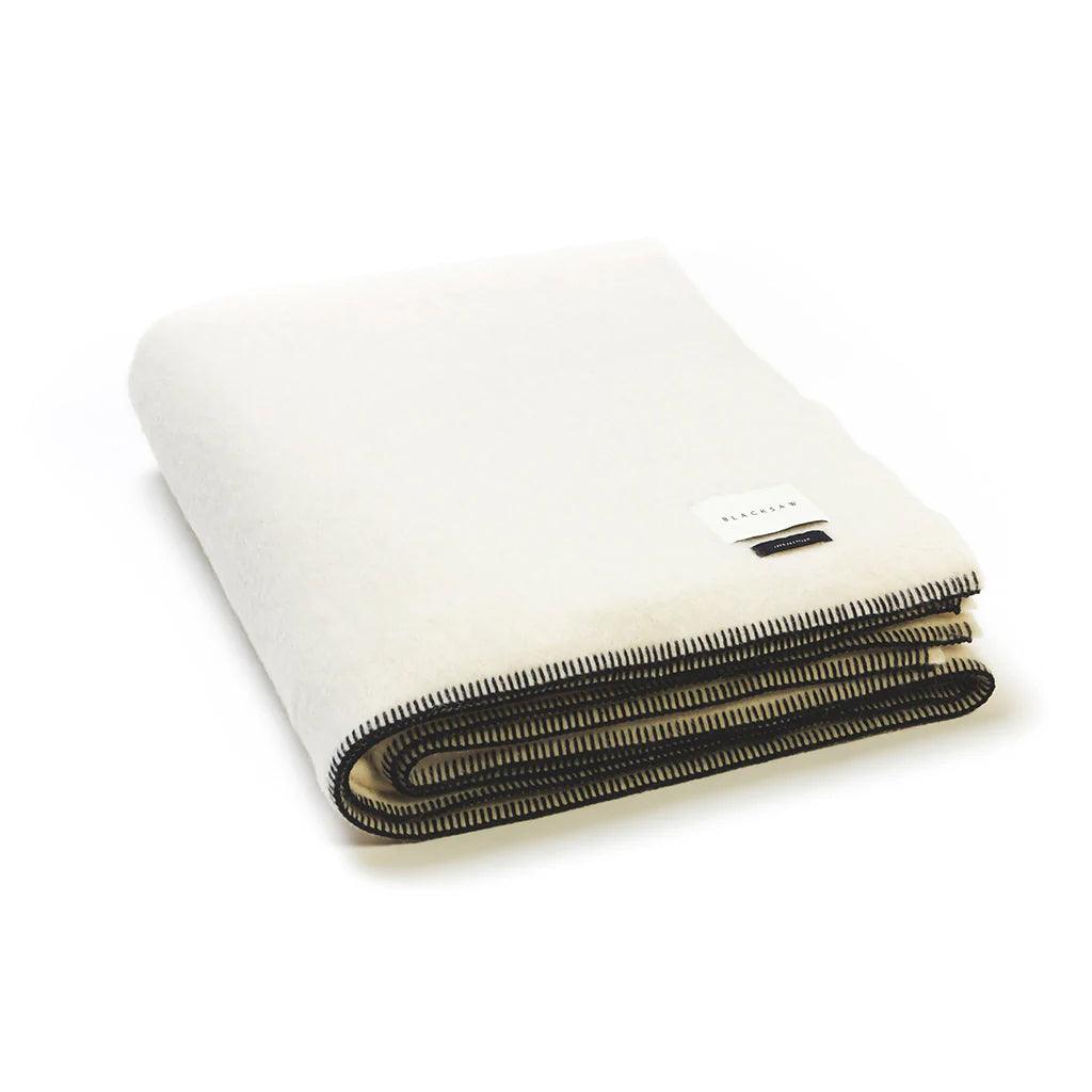 BLACKSAW TEXTILES - The Siempre Recycled Blanket - Speakeasy Ivory