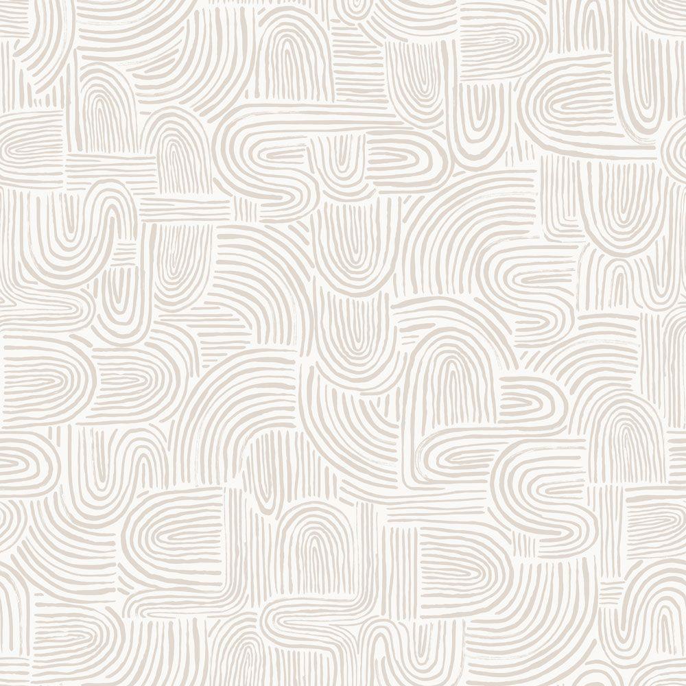 Tempaper Designs LIFESTYLE - Swell Sand Swirl Peel and Stick Wallpaper