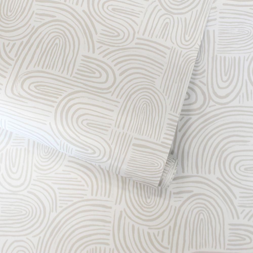 Tempaper Designs LIFESTYLE - Swell Sand Swirl Peel and Stick Wallpaper