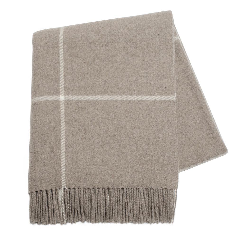 Lands Downunder TEXTILES - Cashmere Windowpane Throw