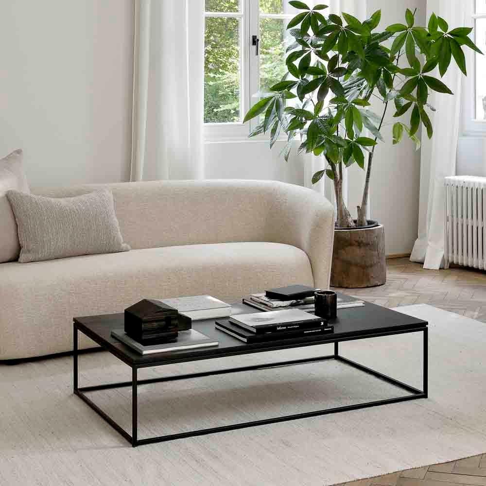 Ethnicraft FURNITURE - Black Oak Thin Coffee Table - Rectangle