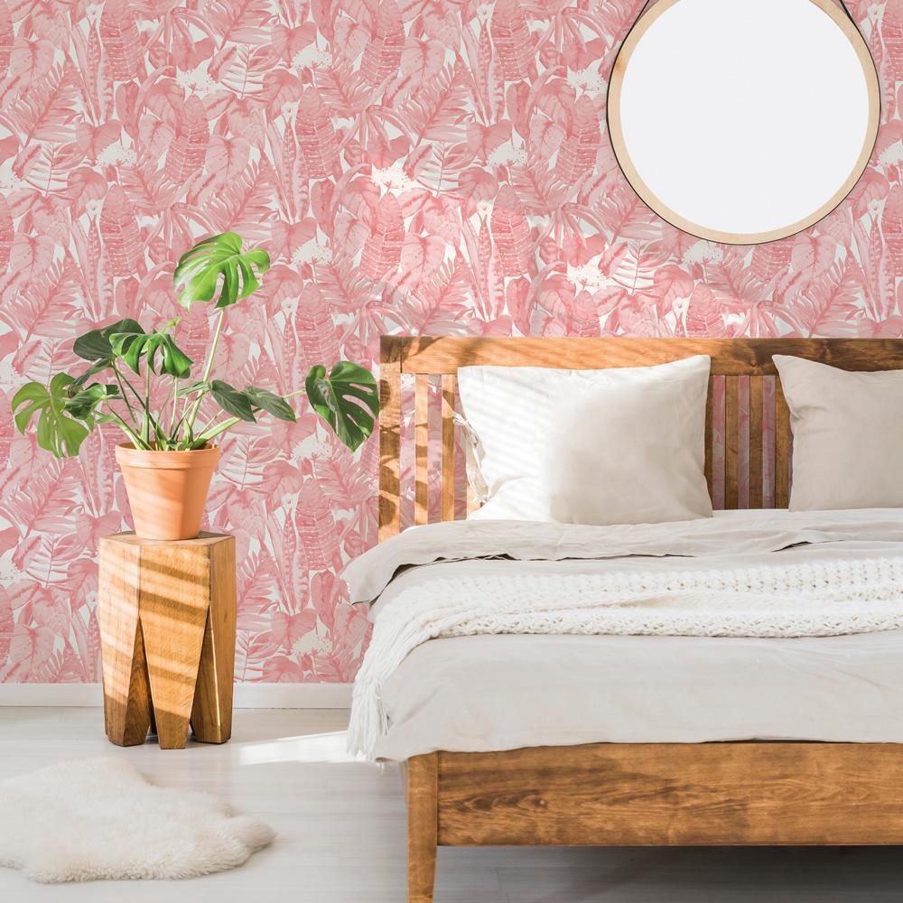 Tempaper Designs LIFESTYLE - Tropical Pink Lemonade Peel and Stick Wallpaper