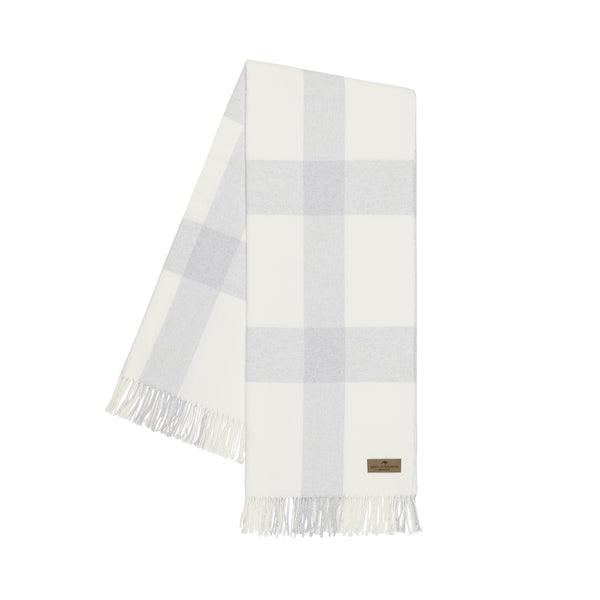 Lands Downunder TEXTILES - Wellington Plaid Throw - Silver