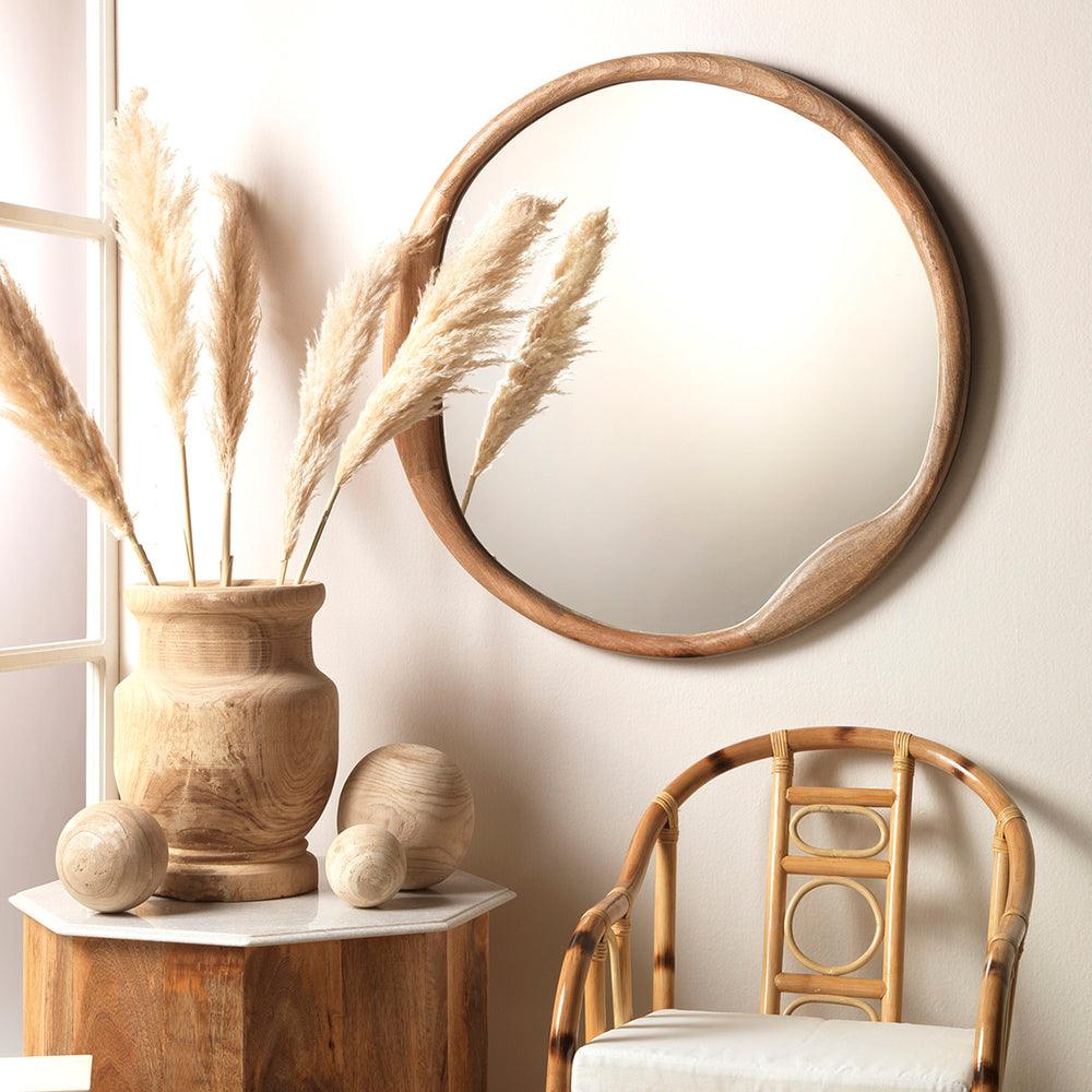 Jamie Young MIRROR - Organic Round Wooden Mirror